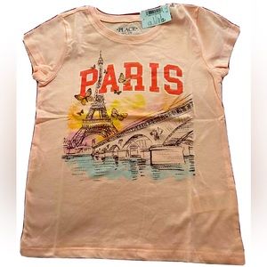 NWT The Children’s Place Paris Girls T-Shirt Size S 5/6)